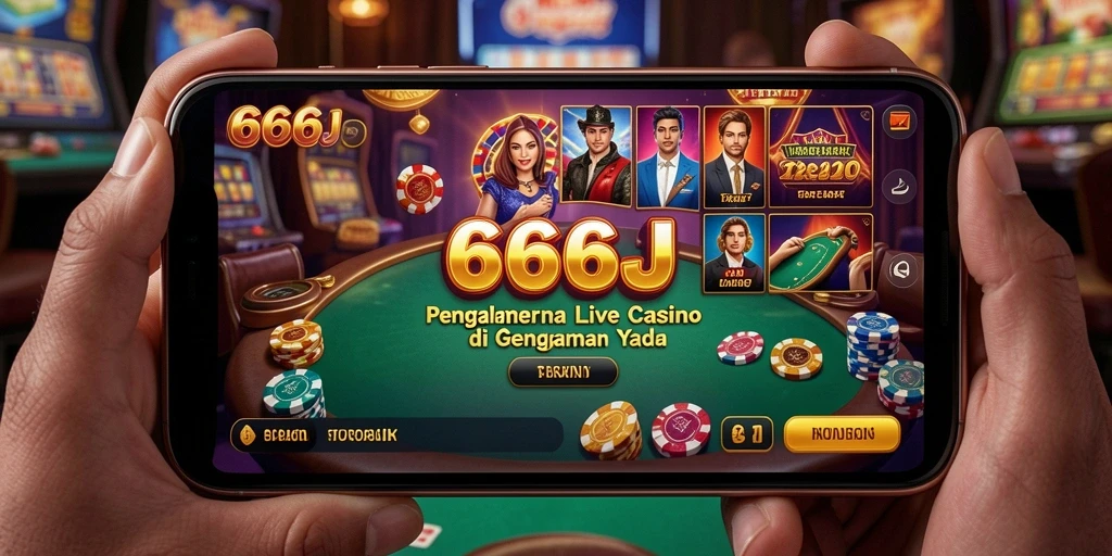 Screenshot utama 666J menampilkan gameplay Live Casino yang interaktif dan menyenangkan.