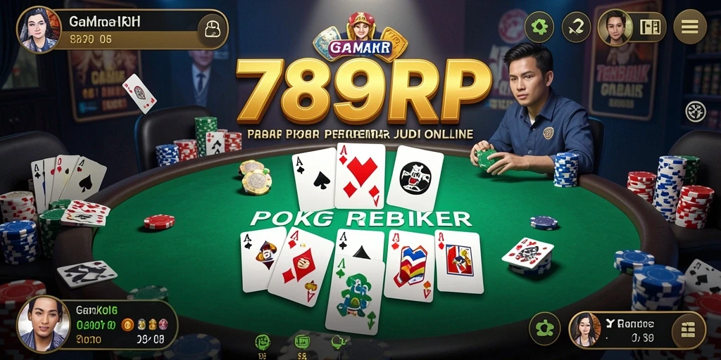 Tampilan gameplay seru dalam aplikasi Poker 789RP