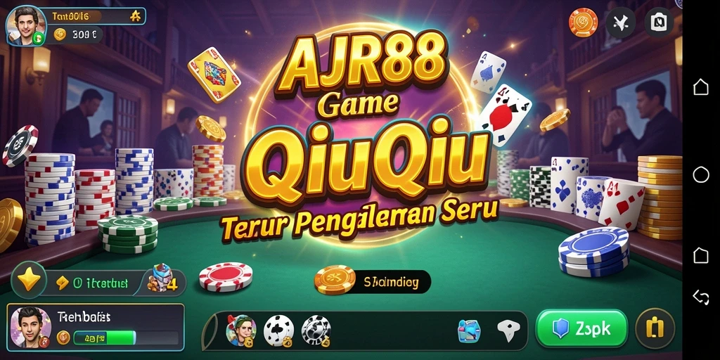 Screenshot utama AJR88 menampilkan gameplay seru QiuQiu.