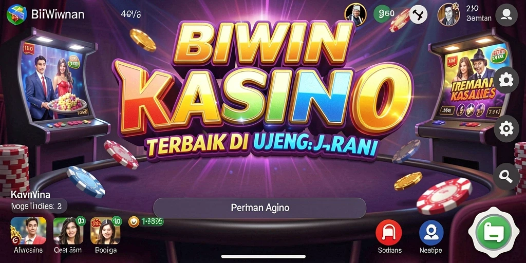 Screenshot gameplay Kasino BIWIN yang menarik dan interaktif.