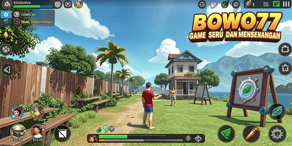 Tampilan screenshot utama BOWO77 menampilkan gameplay Idle yang menarik.