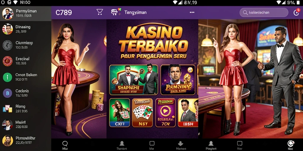 Tampilan gameplay seru di aplikasi kasino C789.