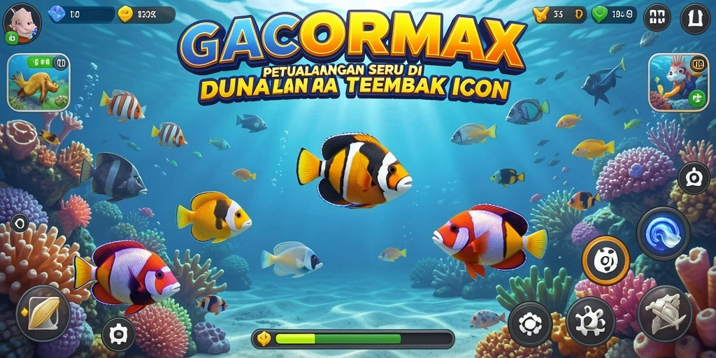 Tampilan gameplay GACORMAX yang menegangkan dan penuh aksi Tembak Ikan.