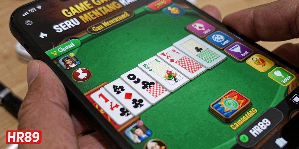 Tampilan gameplay gaple yang seru dan interaktif.