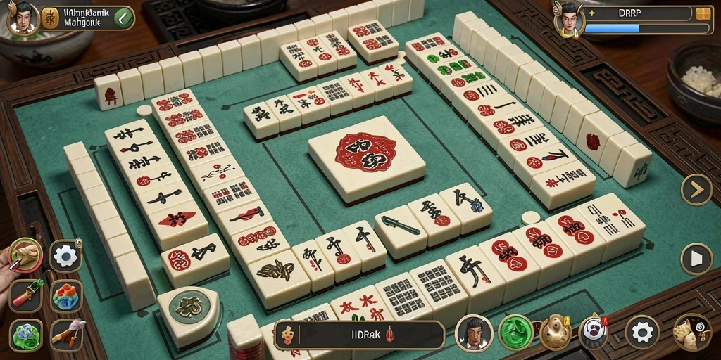 Tampilan gameplay Mahjong yang menantang dan mengasyikkan di IDRRP.