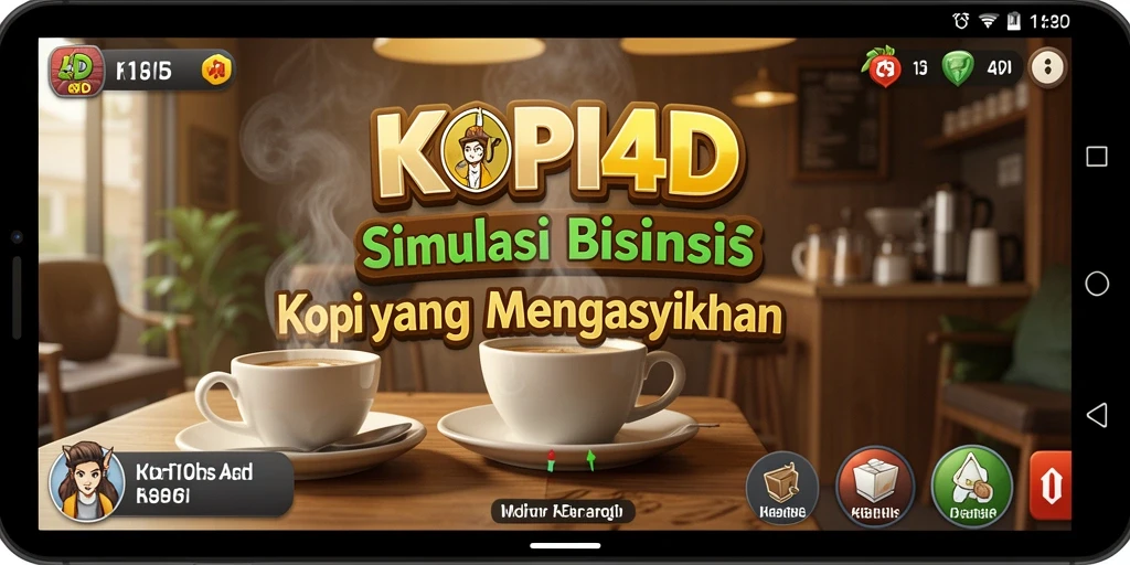 Tampilan gameplay KOPI4D yang menarik dan penuh warna.