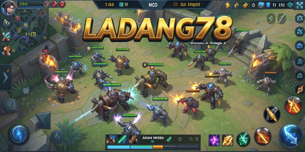 Screenshot gameplay LADANG78 menampilkan intensitas pertempuran tim.
