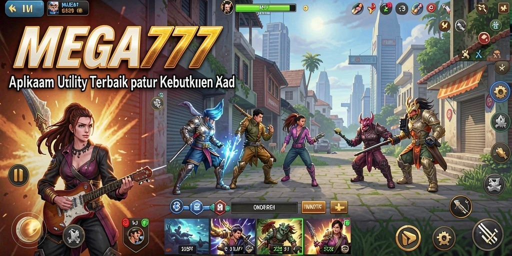 Tampilan antarmuka utama MEGA777 yang intuitif dan modern.