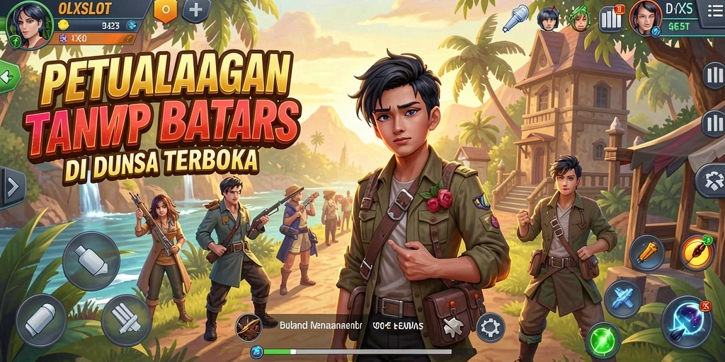 Tampilan gameplay <strong>OLXSLOT</strong> yang menawan dan interaktif di dunia terbuka.