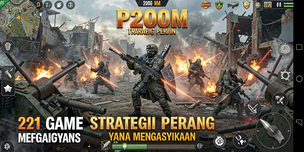 Tampilan gameplay SLG P200M yang mendebarkan dan interaktif.