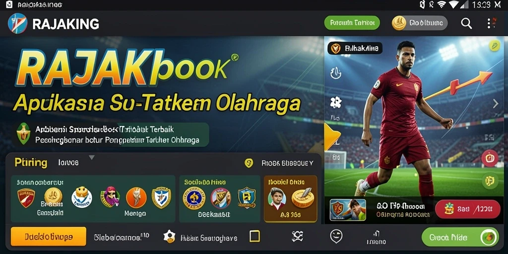 Screenshot utama RAJAKING menunjukkan antarmuka yang menarik dan mudah digunakan.