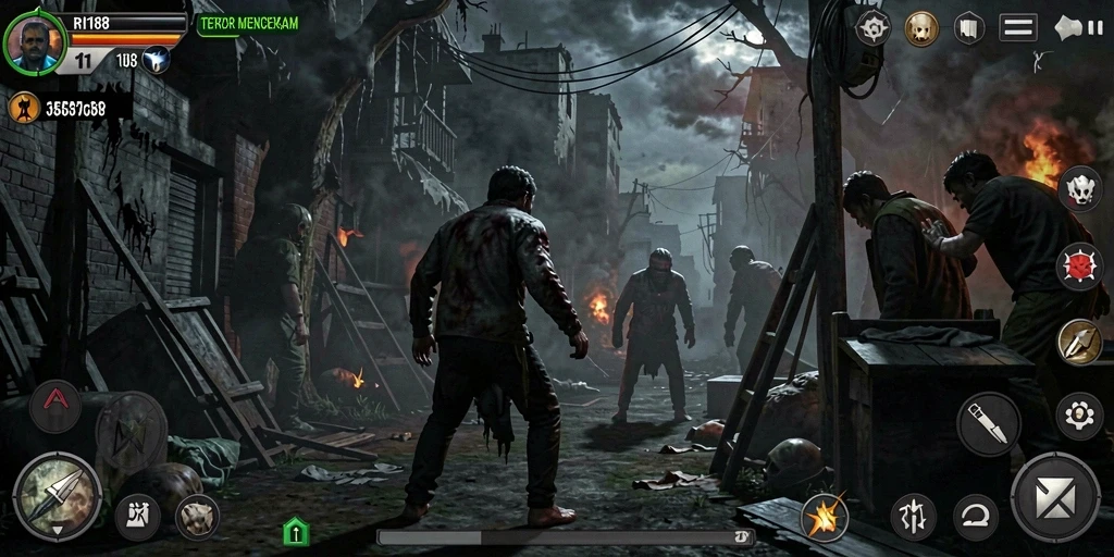 Gameplay menakutkan yang membuat jantung berdegup kencang.
