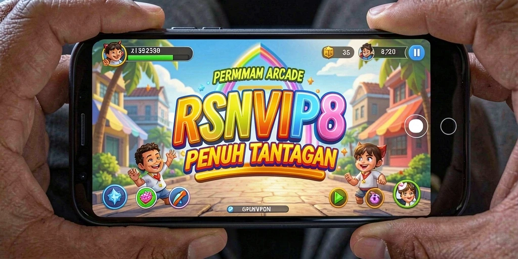 Tampilan gameplay RSNVIP8 yang seru dan penuh warna.