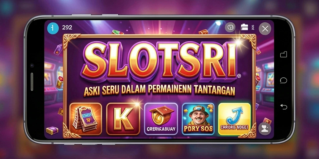Screenshot SLOTSRI menampilkan aksi seru saat bermain slot.