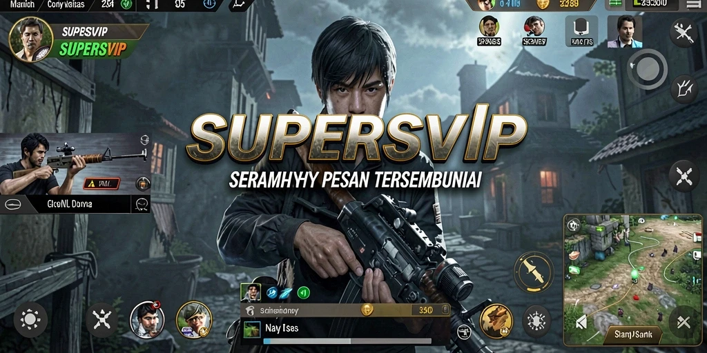 Tangkapan layar gameplay SUPERSVIP yang menegangkan dan mencekam.
