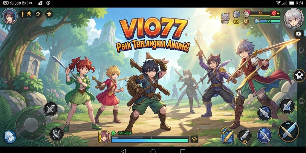 Tampilan gameplay VIO77 yang menarik dan penuh warna.