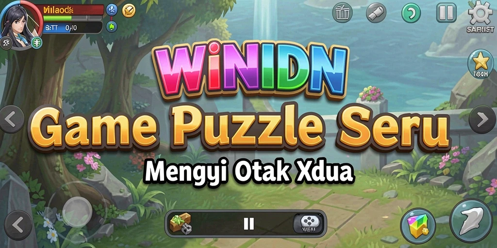 Screenshot gameplay WINIDN yang menampilkan tantangan Puzzle.