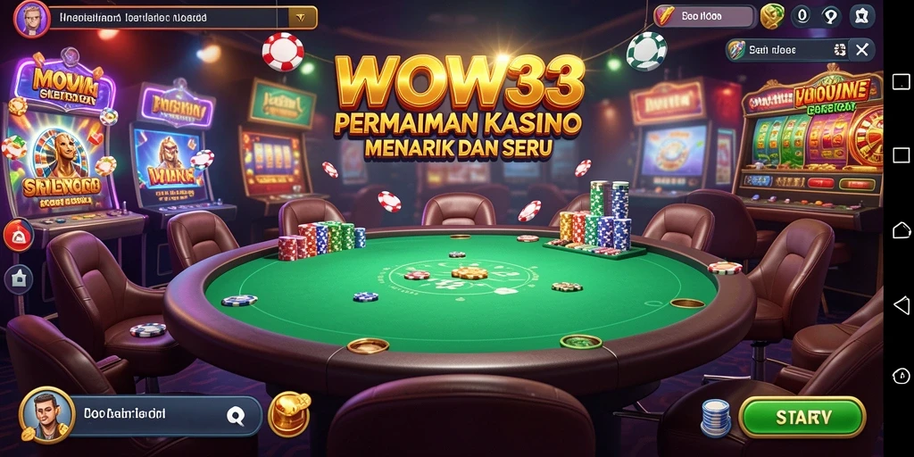 Tangkapan layar menunjukkan gameplay seru di WOW33.