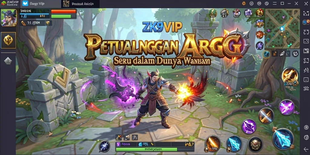 Tampilan menakjubkan gameplay ARPG ZK9VIP.